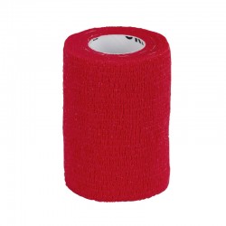 Pack de 12 Bandages Rouge cohésif Equilastic auto-adhésif 7,5 cm - KERBL