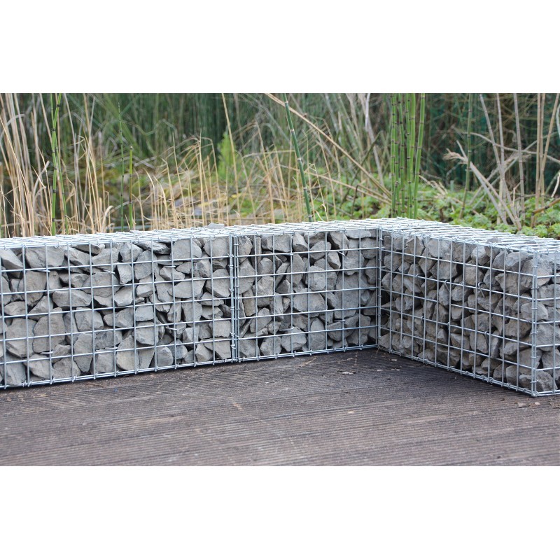 Gabiona - Gabion En Pierre Concassée 100 Cm X 30 Cm X 20 Cm  L X H X P Maille 5 X 10 Cm Spirale 95677864