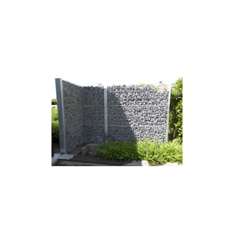 Gabiona - Gabion 200 Cm X 100 Cm X 30 Cm  L X H X P , Mailles 5 X 10 Cm Anneaux En C Durable Et Resistant Aux Intemperies 88023274