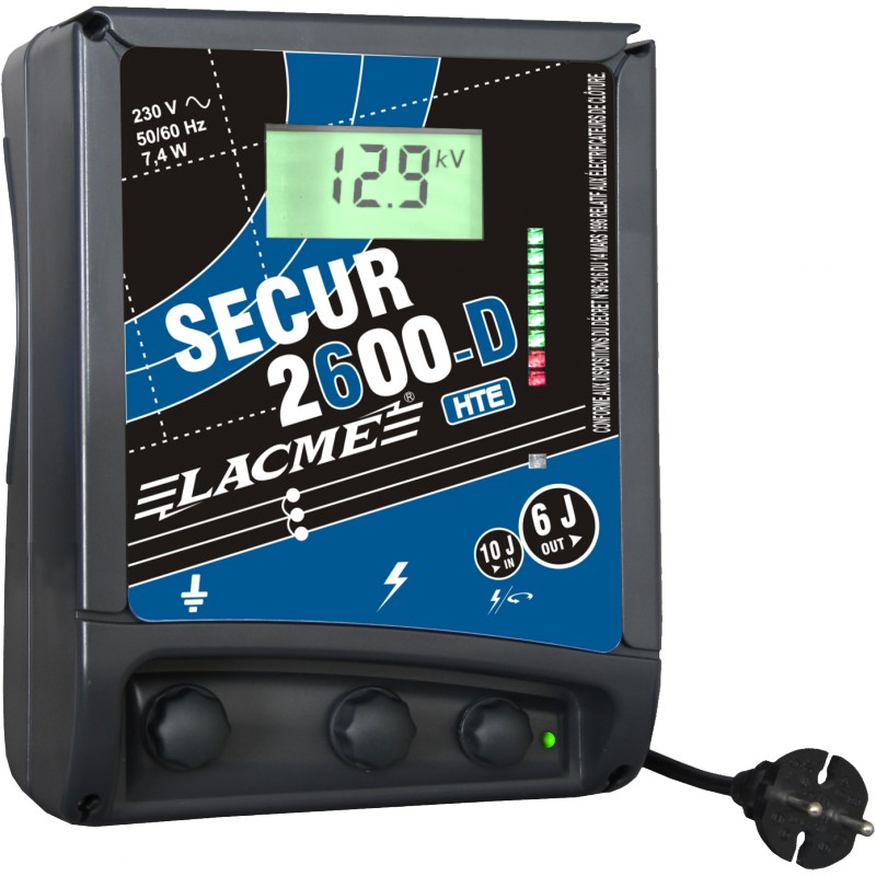 Electrificateur Clôture sur Secteur SECUR 2600 D HTE - LACME