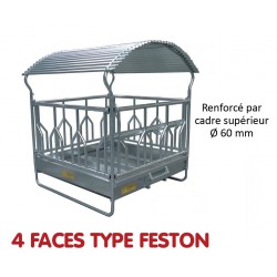 RATELIER 4 FACES TYPE FESTON pour Bovins - JOURDAIN